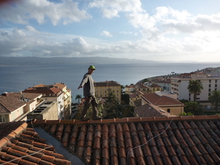 Travaux accrobatiques à Ajaccio