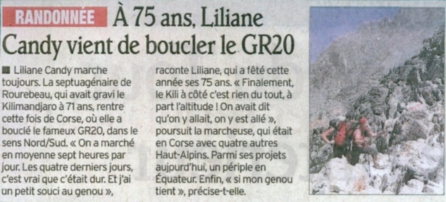 Bravo Liliane ! Bravo Liliane !