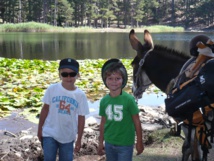 Randonnée avec les anes au lac de Creno Randonnée avec les anes au lac de Creno