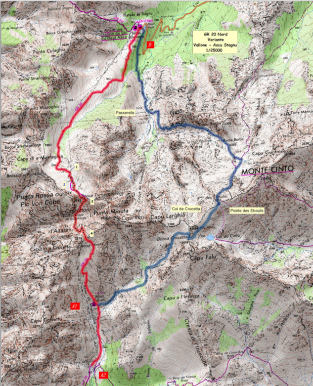 La variante du GR20 par le Cinto