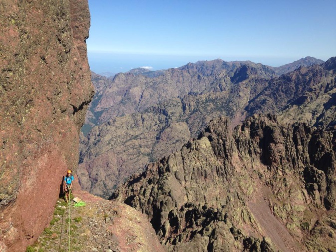 Escalade en Corse, la voie Finch Escalade en Corse, la voie Finch