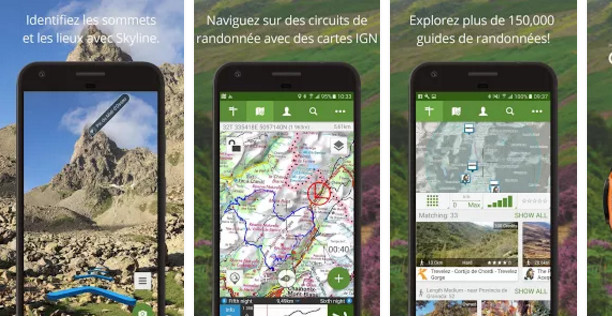 Les applications smartphone indispensables pour la montagne