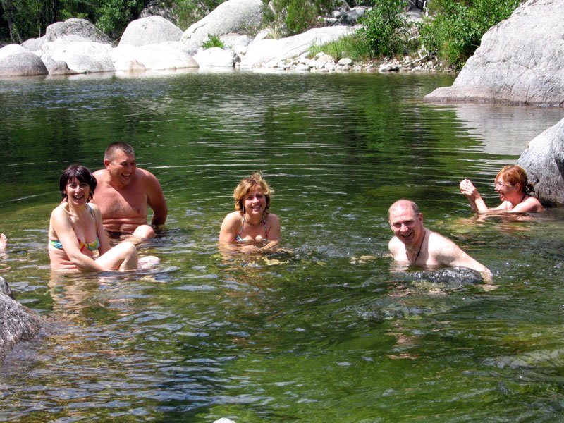 Se baigner en montagne en Corse